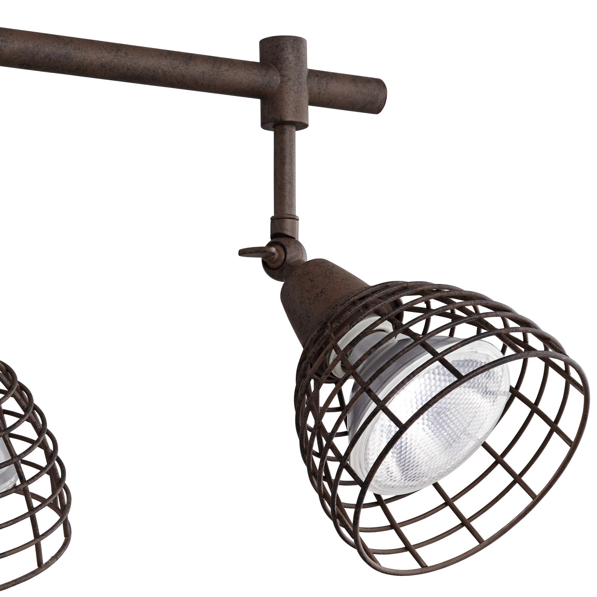 Pro Track 30"W Metal Grid Bronze 4Light Track Fixture 1G485 Lamps