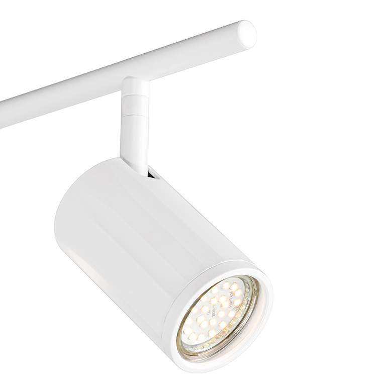 Image 3 Pro Track 31 1/2" Wide 4-Light White LED GU10 Track Light Fixture more views