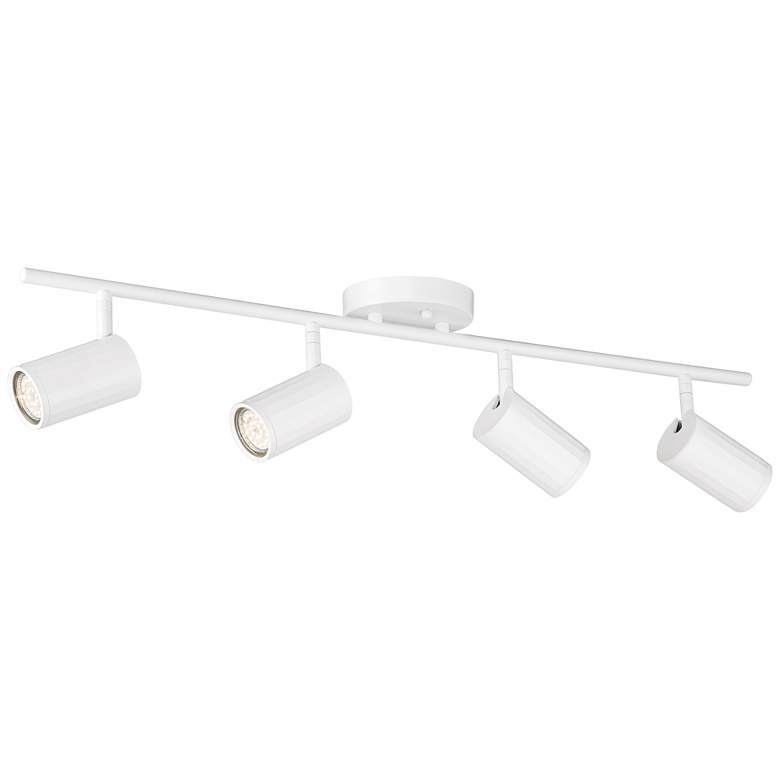 Image 6 Pro Track 31 1/2" Wide 4-Light White LED GU10 Track Light Fixture more views