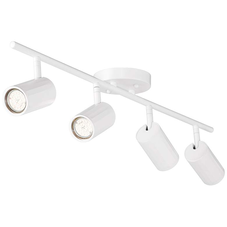 Image 7 Pro Track 31 1/2" Wide 4-Light White LED GU10 Track Light Fixture more views