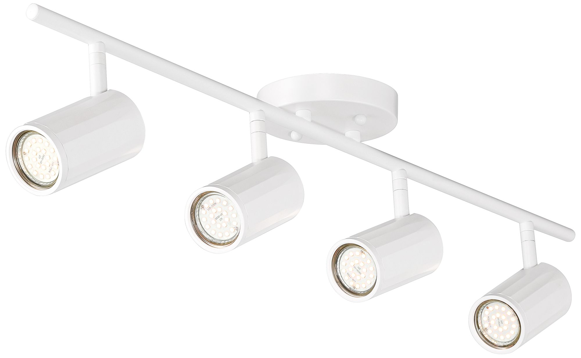 Pro Track 31 1/2" Wide 4-Light White LED GU10 Track Light Fixture