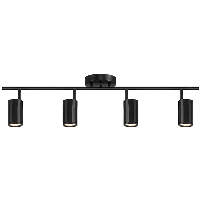 Image 2 Pro Track 31 1/2" Wide GU10 4-Light Black LED Track Fixture