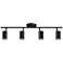 Pro Track 31 1/2" Wide GU10 4-Light Black LED Track Fixture