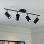 1_Pro Track 31 1/2" Wide GU10 4-Light Black LED Track Fixture