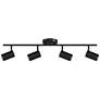 5_Pro Track 31 1/2" Wide GU10 4-Light Black LED Track Fixture more views