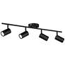 6_Pro Track 31 1/2" Wide GU10 4-Light Black LED Track Fixture more views