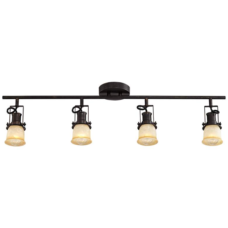 Image 6 Pro Track 34" Wide Bronze Finish 4-Light ceiling or wall Track Fixture more views