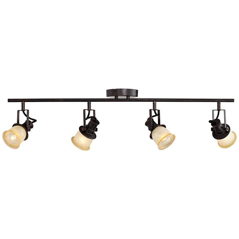 Image 7 Pro Track 34" Wide Bronze Finish 4-Light ceiling or wall Track Fixture more views