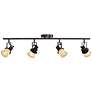 Pro Track 34" Wide Bronze Finish 4-Light ceiling or wall Track Fixture
