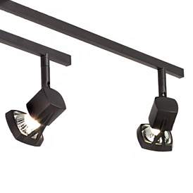 Image3 of Pro Track 36" Wide Bronze 4-Light Adjustable Track Style Ceiling Light more views