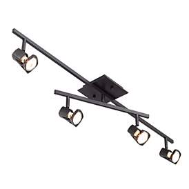 Image5 of Pro Track 36" Wide Bronze 4-Light Adjustable Track Style Ceiling Light more views
