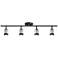 Pro Track  4-Light Black/Brushed Nickel LED Ceiling or Wall Track Fixture