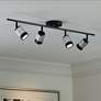 2_Pro Track  4-Light Black/Brushed Nickel LED Ceiling or Wall Track Fixture