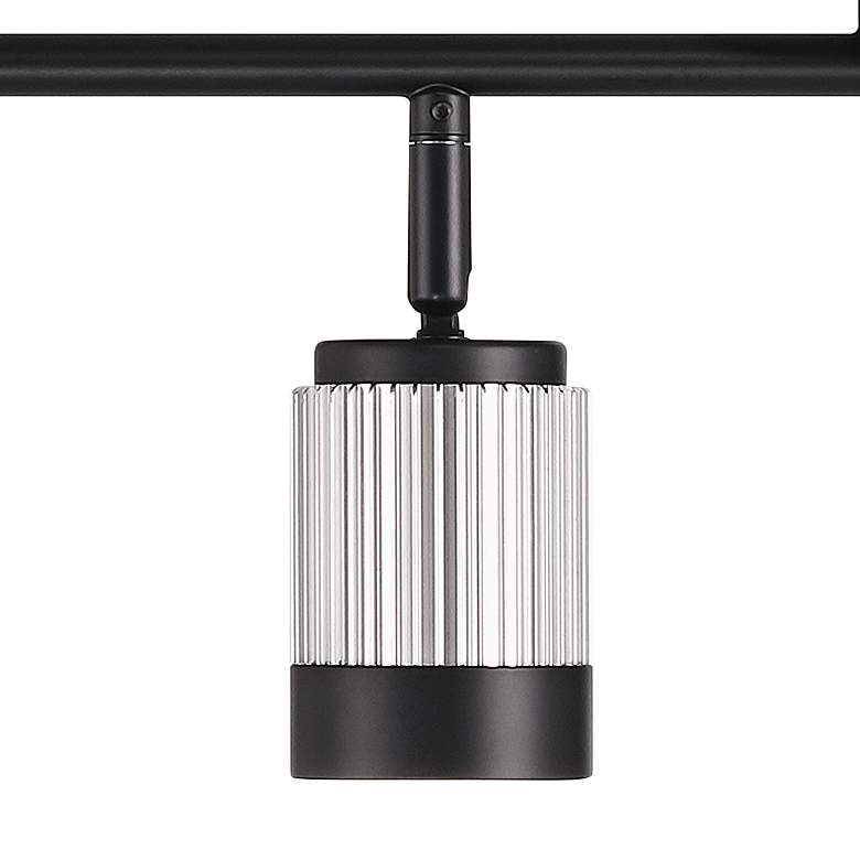 Image 4 Pro Track  4-Light Black/Brushed Nickel LED Ceiling or Wall Track Fixture more views