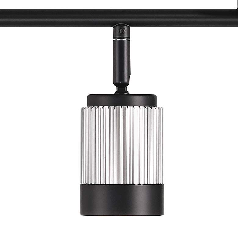 Image 5 Pro Track 4-Light Black/Brushed Nickel LED Ceiling or Wall Track Fixture more views