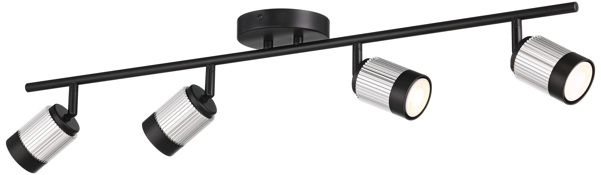 Watch A Video About the Pro Track 4 Light Black Brushed Nickel LED Ceiling or Wall Track Fixture