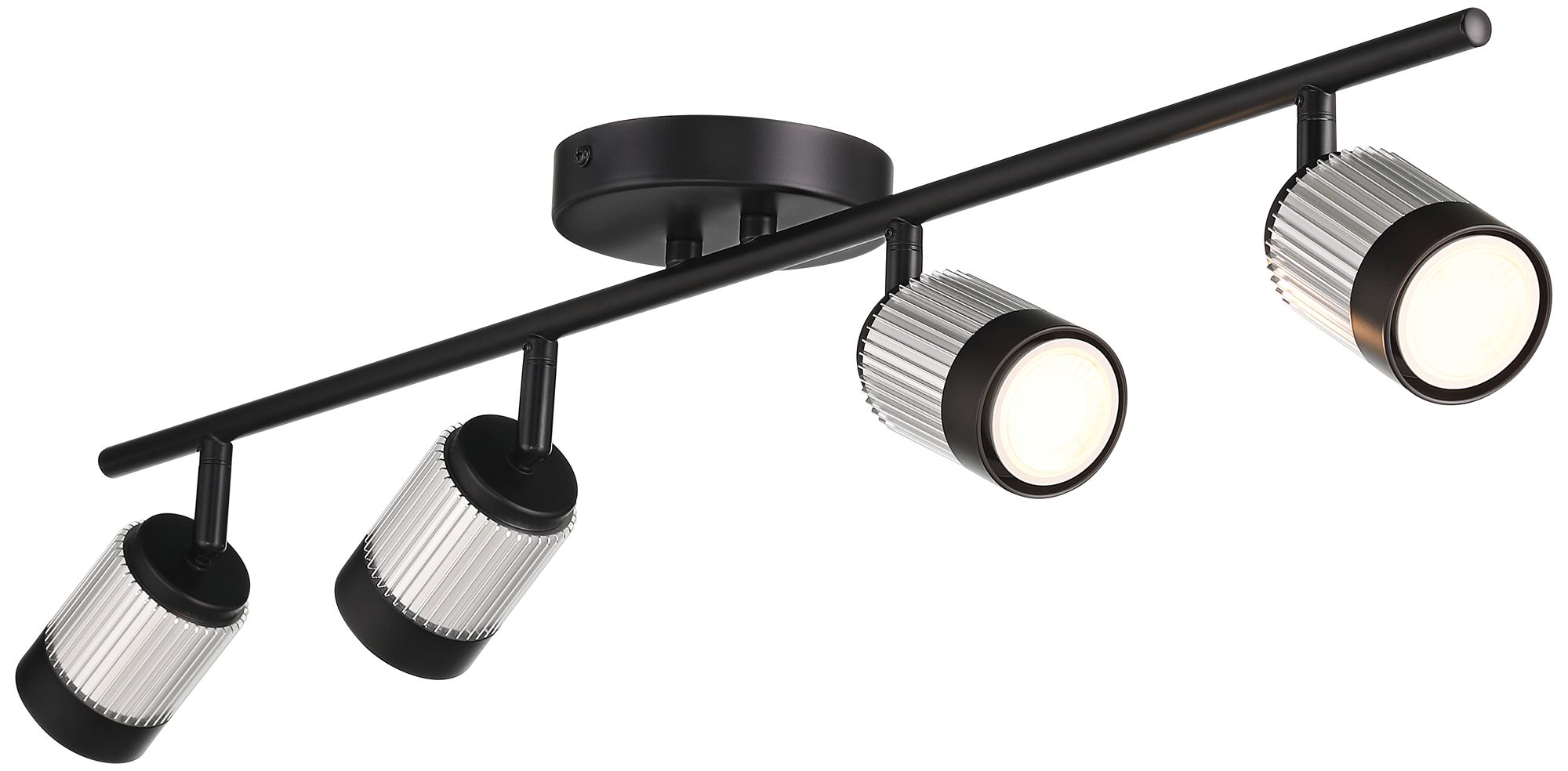 Watch A Video About the Pro Track 4 Light Black Brushed Nickel LED Ceiling or Wall Track Fixture