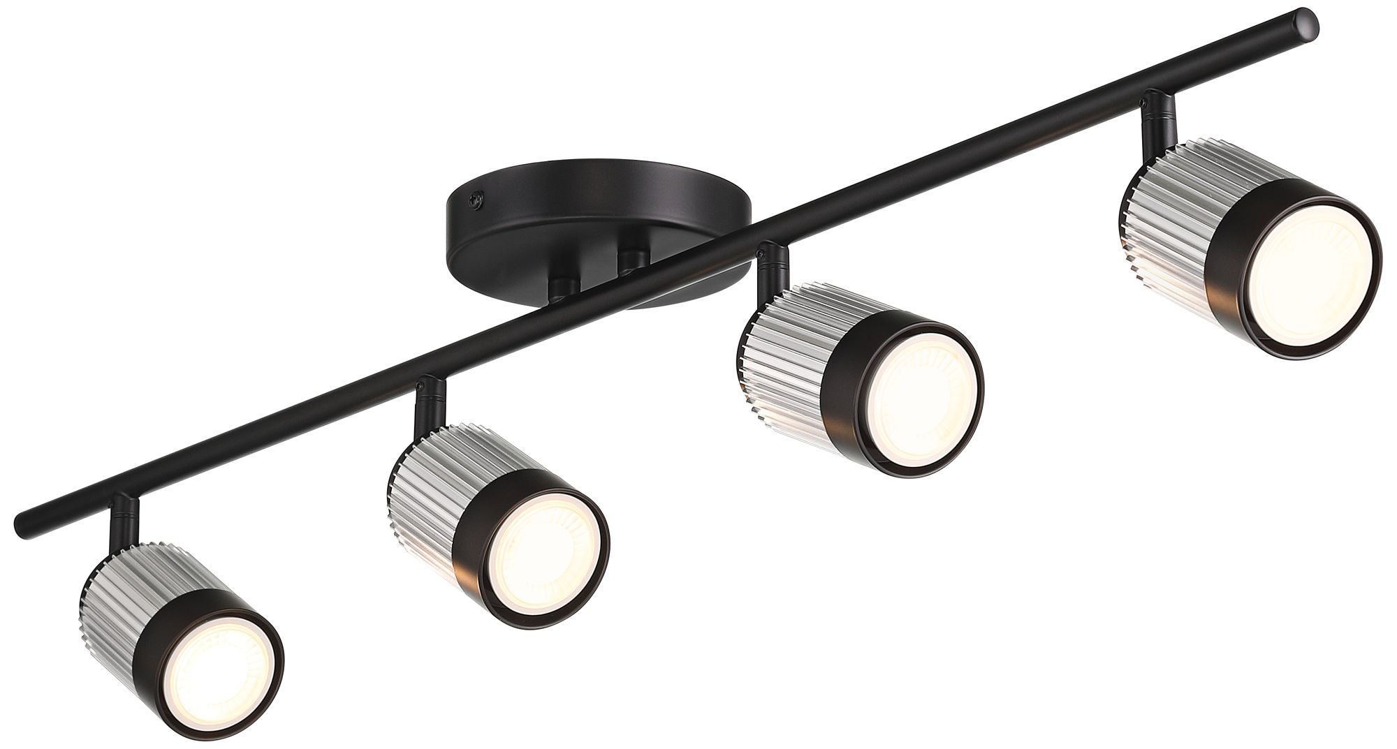 Watch A Video About the Pro Track 4 Light Black Brushed Nickel LED Ceiling or Wall Track Fixture