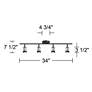 Watch A Video About the Pro Track 4 Light Black Brushed Nickel LED Ceiling or Wall Track Fixture