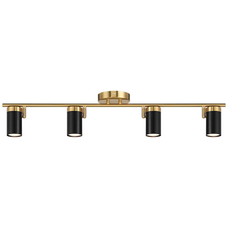 Image 2 Pro Track 4-Light Black/Gold LED Track Fixture
