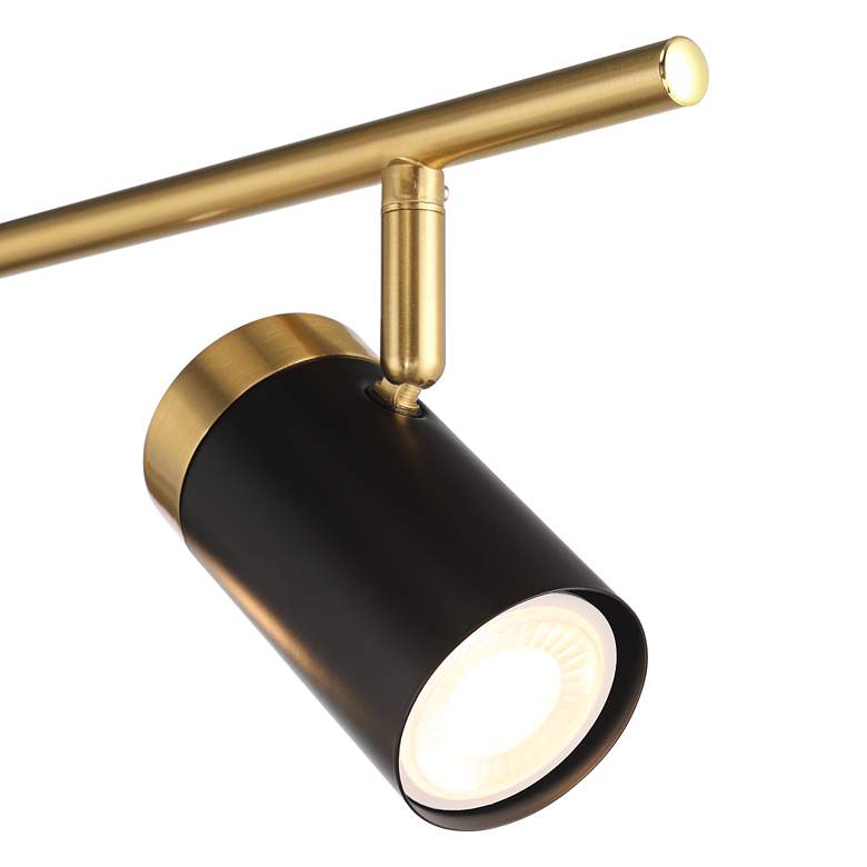 Image 3 Pro Track 4-Light Black/Gold LED Track Fixture more views
