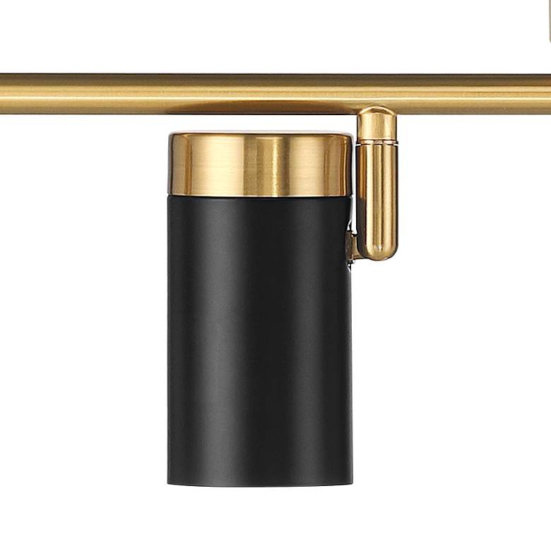 Image 5 Pro Track 4-Light Black/Gold LED Track Fixture more views