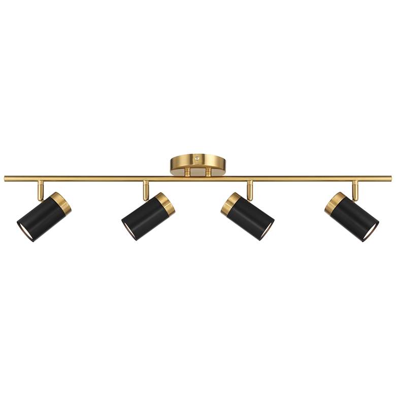 Image 6 Pro Track 4-Light Black/Gold LED Track Fixture more views