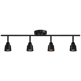 Image2 of Pro-Track 4-Light Black GU10 LED Wall or Ceiling Track Fixture