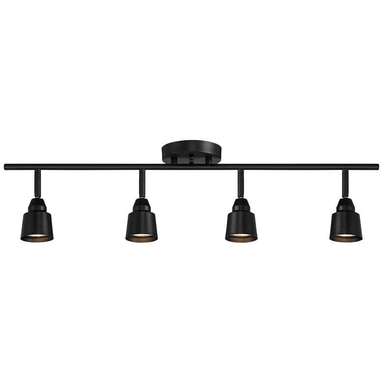Image 2 Pro-Track 4-Light Black GU10 LED Wall or Ceiling Track Fixture