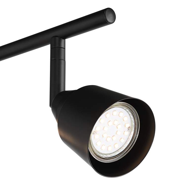 Image 2 Pro-Track 4-Light Black GU10 LED Wall or Ceiling Track Fixture. more views