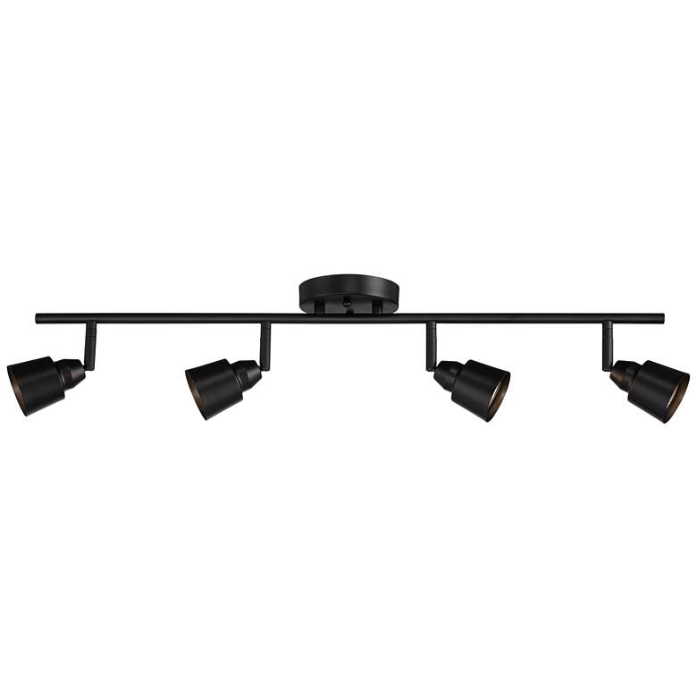 Image 5 Pro-Track 4-Light Black GU10 LED Wall or Ceiling Track Fixture more views