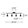 Watch A Video About the Pro Track 4 Light Black GU10 LED Wall or Ceiling Track Fixture