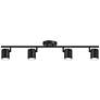 2_Pro Track  4-Light Black LED Ceiling or Wall Track Fixture