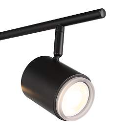 Image3 of Pro Track 4-Light Black LED Ceiling or Wall Track Fixture more views