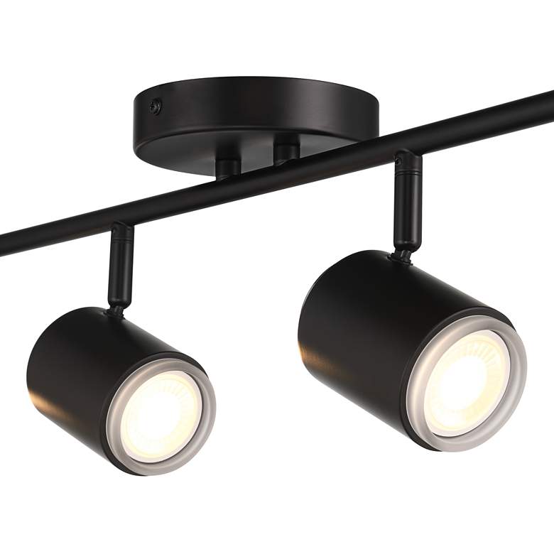 Image 4 Pro Track 4-Light Black LED Ceiling or Wall Track Fixture more views