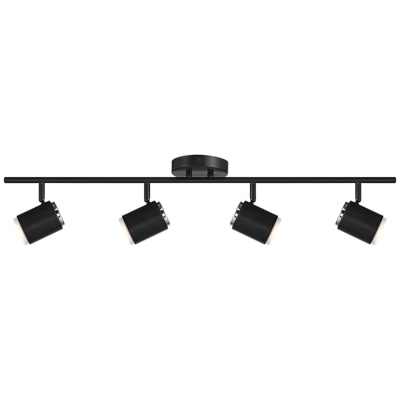 Image 6 Pro Track 4-Light Black LED Ceiling or Wall Track Fixture more views