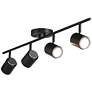 Pro Track  4-Light Black LED Ceiling or Wall Track Fixture