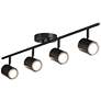 Pro Track  4-Light Black LED Ceiling or Wall Track Fixture