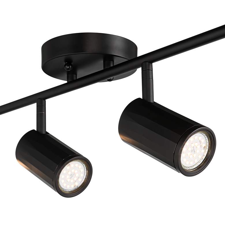 Image 3 Pro Track® 4-Light Black LED GU10 Track Fixture more views