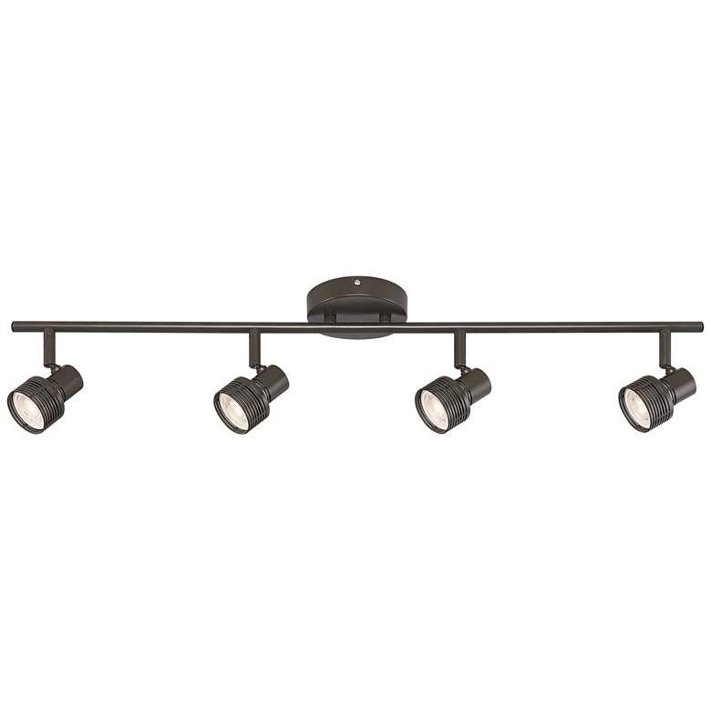 Image 1 Pro Track® 4-Light LED Track Light in Bronze