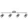 Pro Track 4-Light Silver LED Track Fixture For Ceiling or Wall
