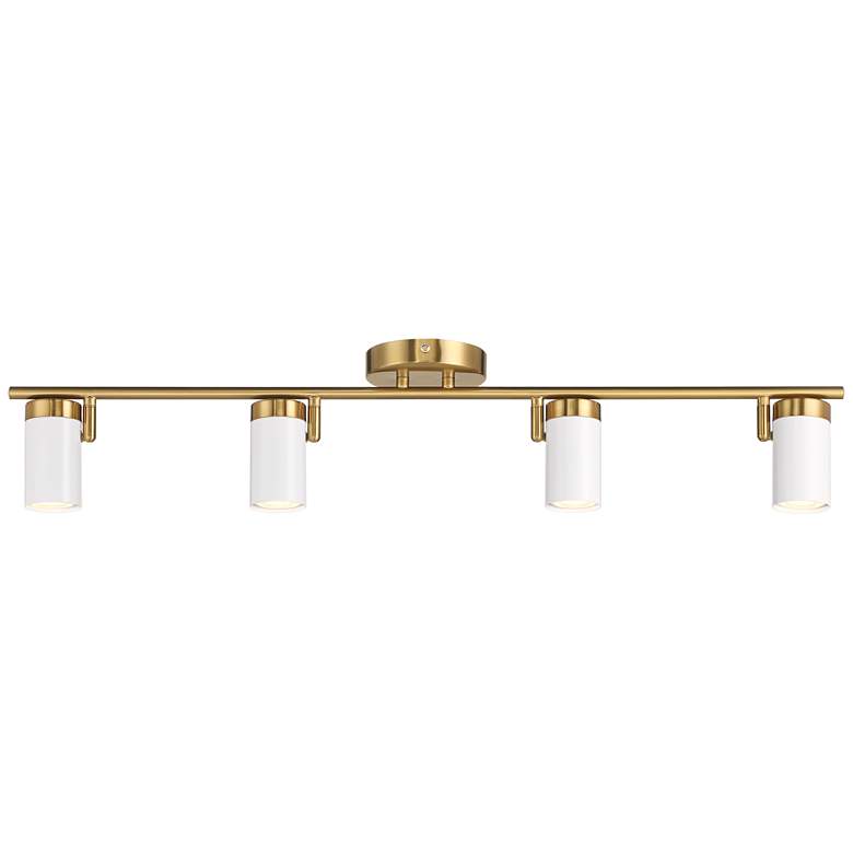 Image 2 Pro Track 4-Light White/Gold LED Track Fixture