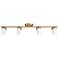 Pro Track 4-Light White/Gold LED Track Fixture