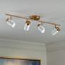 2_Pro Track 4-Light White/Gold LED Track Fixture