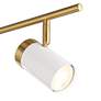 4_Pro Track 4-Light White/Gold LED Track Fixture more views