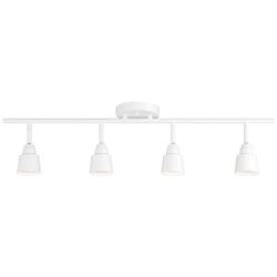Pro-Track 4-Light White GU10 LED Wall or Ceiling Track Fixture