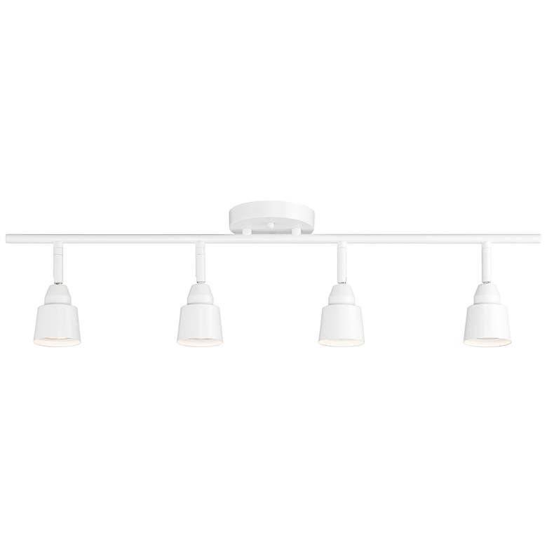 Image 2 Pro-Track 4-Light White GU10 LED Wall or Ceiling Track Fixture