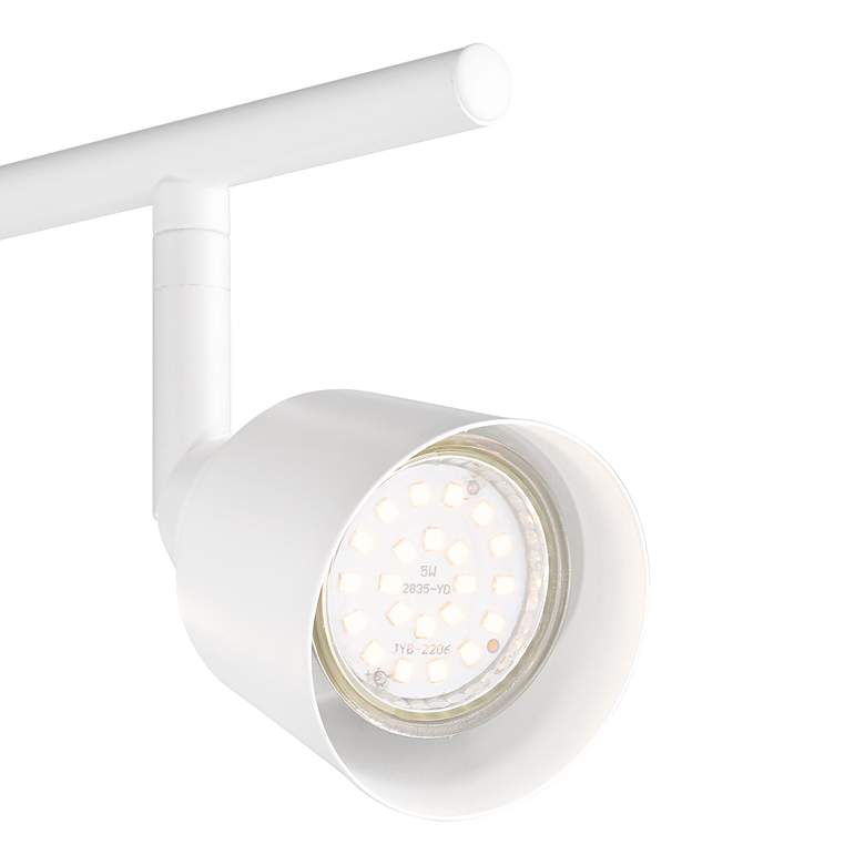 Image 3 Pro-Track 4-Light White GU10 LED Wall or Ceiling Track Fixture more views