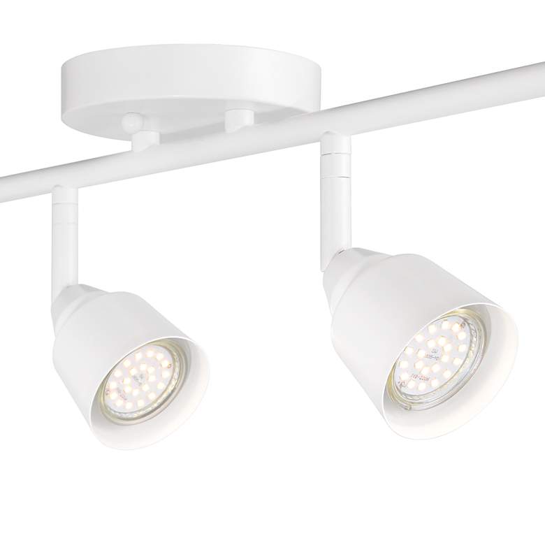 Image 4 Pro-Track 4-Light White GU10 LED Wall or Ceiling Track Fixture more views
