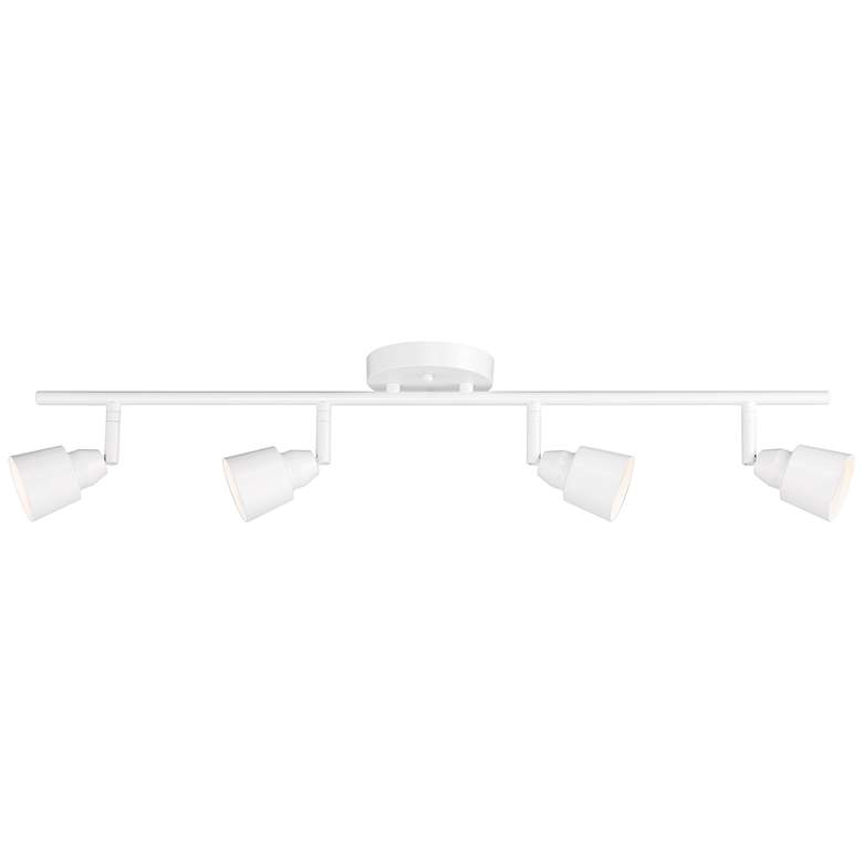 Image 5 Pro-Track 4-Light White GU10 LED Wall or Ceiling Track Fixture more views